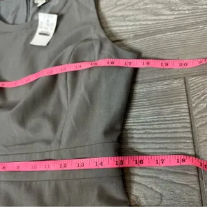 NWT J by J. Crew Sleeveless Sheath‎ Grey Dress sz 8 petite thumbnail 3