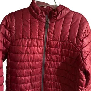 Vintage Slalom Quilted Lightweight Puffer Jacket Size Small Red thumbnail 2