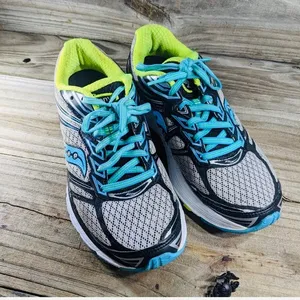 Saucony Womens Guide 9 Athletic Shoes Size 8  Gray thumbnail 1