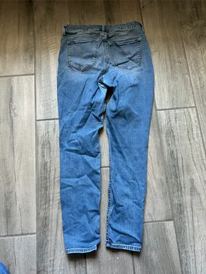 Old Navy Blue Distressed Skinny Jeans thumbnail 5