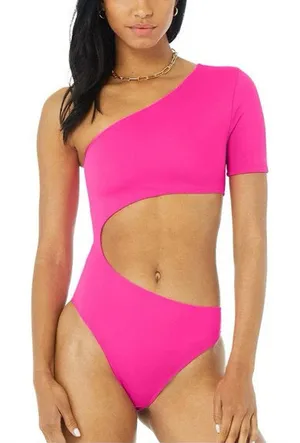 Alo yoga body wave cut out bodysuit thumbnail 1