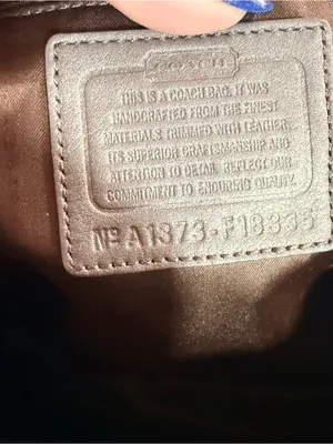 Coach Tan and Brown Signature Tote with Leather Trim thumbnail 7
