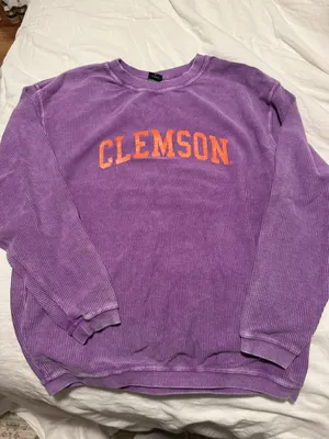 Clemson ribbed crewneck Purple Size L thumbnail 1