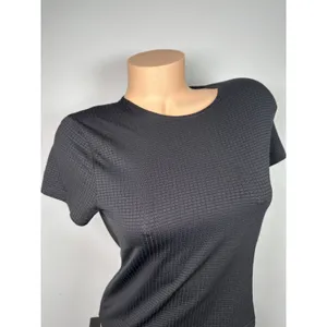 Vintage DKNY Medium Womens Top Tee Black Stretch Short Sleeve 90s Grunge Shirt thumbnail 7