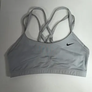 Nike Large Indy Sports Bra Light Grey Dri-FIT Strappy AQ8686-100 Activewear thumbnail 2