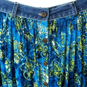 Vintage St. John's Bay Broomstick Maxi‎ Skirt 8 | Boho Festival Coastal Cowgirl thumbnail 3