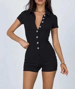 Princess Polly Black Playsuit thumbnail 1