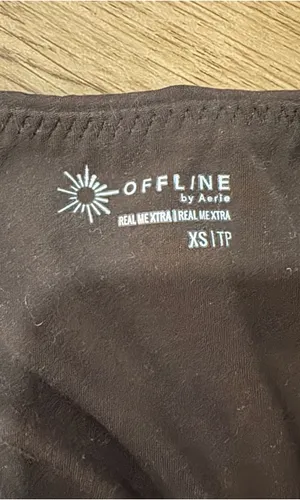 OFFLINE by Aerie Tank Bra Crop Top, Earth Brown thumbnail 3