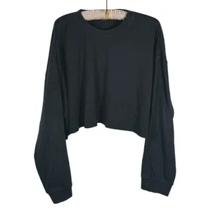 WeWoreWhat Cropped Sweatshirt Size XL Gray Casual Lounge Minimalist Cozy Comfort thumbnail 2