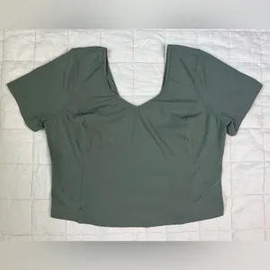 Lululemon Women's Align Tee in Grey Sage - 16 thumbnail 2