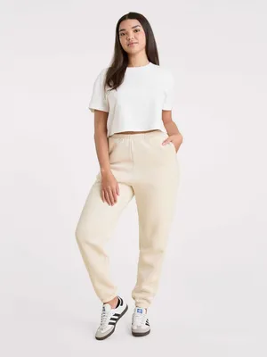 Nuuds Classic Sweatpant Jogger Bone Ivory Cotton S thumbnail 12