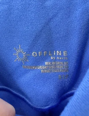 Offline by aerie blue scrunch leggings S thumbnail 2