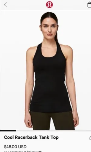 Lululemon Leggings wonder under High-Rise & lululemon tank thumbnail 2