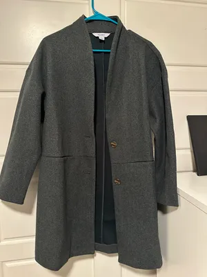 Old Navy Wool Blend Coat Grey thumbnail 1