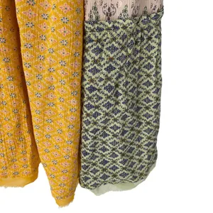 Free People Across The Sea Strapless Yellow Patchwork Tunic Mini Dress medium thumbnail 5