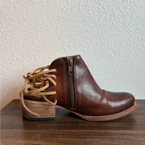 Freebird by Steven Jojo Brown Leather Ankle Boots thumbnail 5