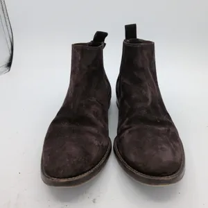 Jenni Kayne Dark Brown Suede Chelsea Boots Made in Italy Size 38.5 Almond Toe thumbnail 3
