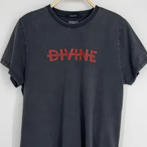 Ksubi‎ Divine Graphic Tee XL Black Washed Streetwear Casual Minimalist Skater thumbnail 3