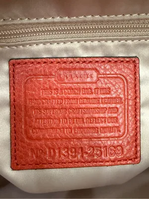 COACH 25169 Madison Madeline Orange Pebbled Leather East/West Satchel Crossbody thumbnail 10