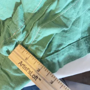 500 |‎ Urban Outfitters Boho Linen Blend Tie Shoulder Romper Green Womens S thumbnail 4