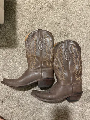 Old West Leather Cowboy Boots thumbnail 2