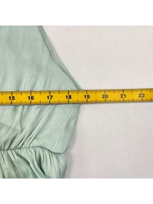 NWOT Farm Rio Tiered Ruffled Sleeveless V-neck Midi Dress Green Sz L thumbnail 15