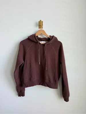 Spiritual Gangster Hallie Phases Cropped Hoodie Moon Graphic Brown Medium thumbnail 5