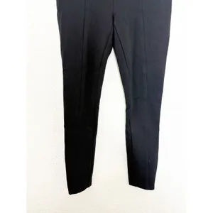 Anthropologie The Essential Slim Ankle Zip Pant Black Women's Size 0 Minimalist thumbnail 10