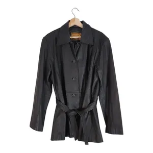 Vintage Monte Carlo Y2k 90s Leather Jacket in Black Size Large thumbnail 2