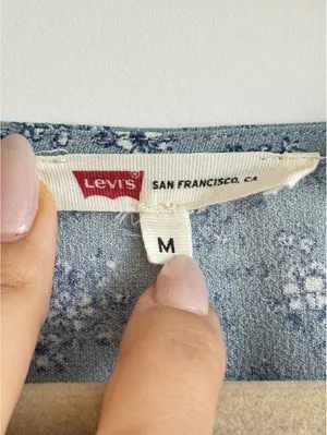 Levi’s Delray Long Sleeve Mini Dress Medium thumbnail 4