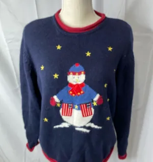 Christopher and Banks patriotic Christmas sweater thumbnail 3