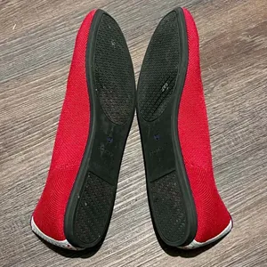 Rothy's Women's The Flat in Cardinal Red Round Toe Knit Ballet Flats Size 7 thumbnail 7