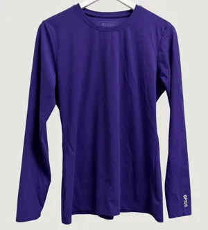 Figs Palmer Ribbed Long-Sleeve Underscrub purple Dark Purple Size Medium thumbnail 1