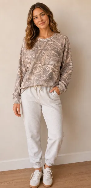 SheIn Camouflage Long Sleeve Tee thumbnail 1