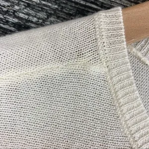 Antonio Melani Wool Blend Ivory Half Sleeve Light Weight Oversize Fit Sweater S thumbnail 4