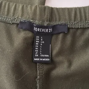 Forever 21 Army Green Bell Bottom Flair Leggings thumbnail 3