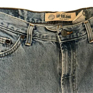 VTG Gap Blue Jeans No. 9 Reverse Fit RVS Sz 10/34 Light Wash High Rise Baggy Fit thumbnail 5