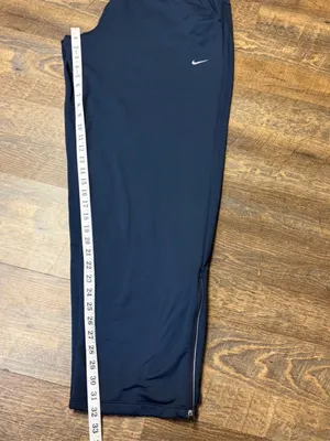 Nike Dri-FIT Running Joggers SweatPants Womens XXL 2XL Blue Zip Ankle 339669-475 thumbnail 10