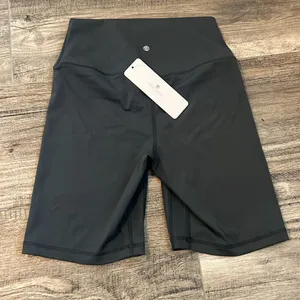 CRZ YOGA Butterluxe Womens Biker Shorts High Waisted Workout Shorts GRAY #131 thumbnail 1