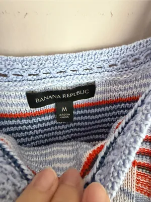 Banana Republic Plaid Cropped Sweater Tank Medium thumbnail 4