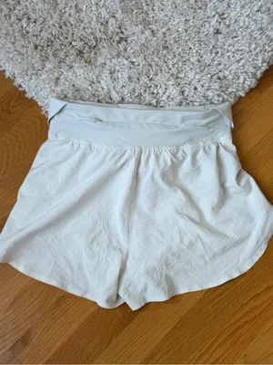 LULULEMON FAST AND FREE HR SHORTS 2" * AIRFLOW in EMBOSS MINI BONE/BONE thumbnail 3