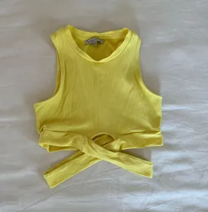 Ribbed Tank Top Yellow thumbnail 1