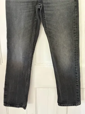 Zara Women’s Washed Black Slim Straight Jeans size 0 inseam 24 thumbnail 3
