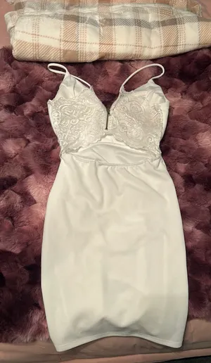 Macy's white mini dress thumbnail 2