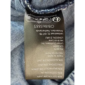 Free People Maddox Denim Jean Maxi Skirt Size Small thumbnail 8