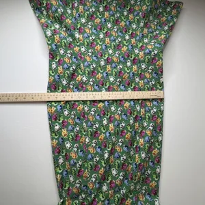 NWT Maeve Anthropologie Cecily Midi Dress‎ XS Green Pomegranate Floral Fruit thumbnail 12