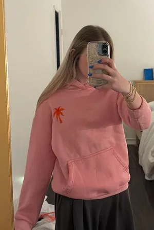 Pink palm, puff sweatshirt thumbnail 1