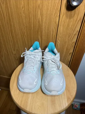Hoka Women's White & Teal Running Sneakers thumbnail 2