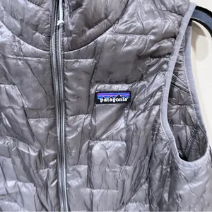 Patagonia Women's Nano Puff Insulated Vest grey size medium EUC thumbnail 7
