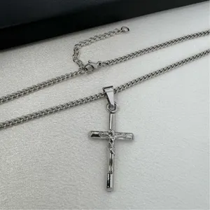 Cross Pendant Necklace for Men Women,Streetwear Hip Hop Unisex Style thumbnail 3